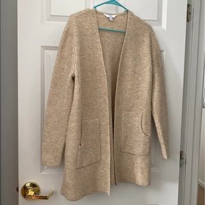 Waffle knit cardigan